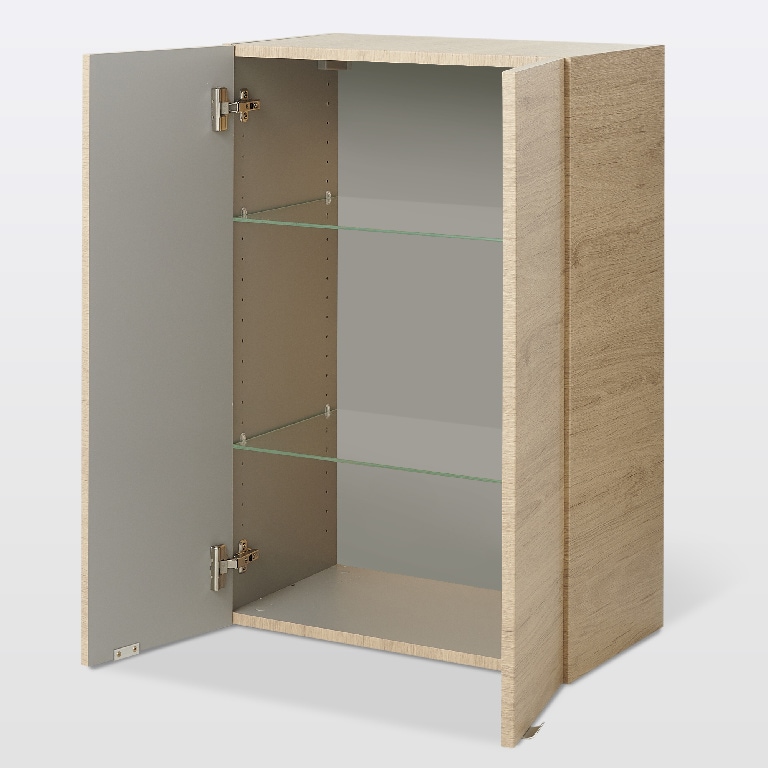 Dulap baie suspendat, maro, 90 x 60 x 36 cm  GoodHome Imandra