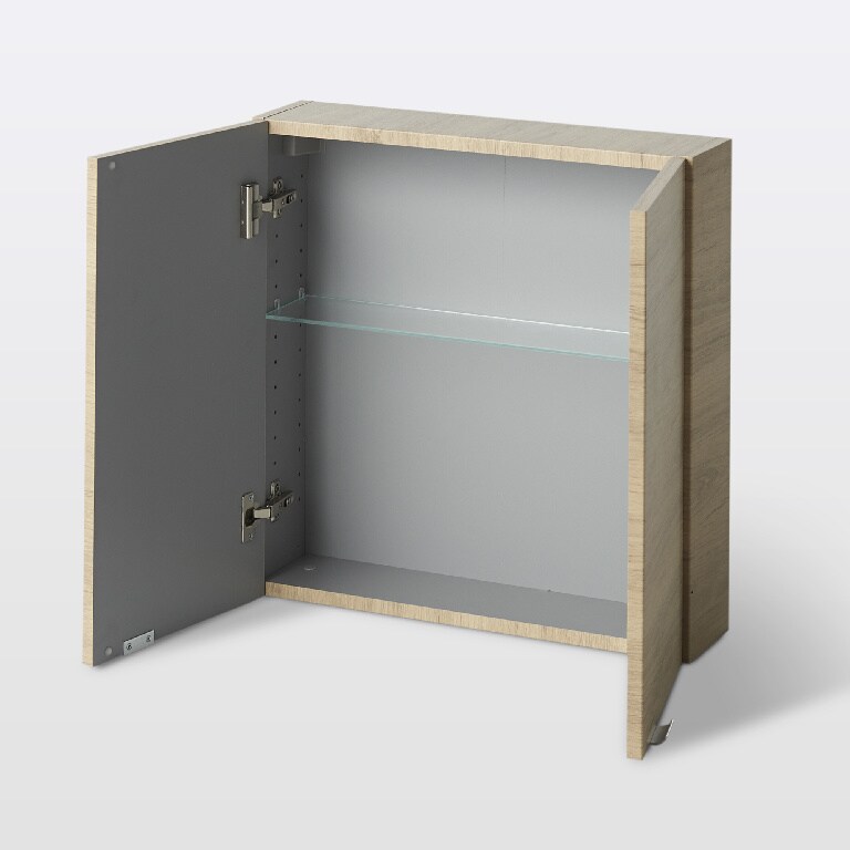 Dulap baie suspendat, maro, 60 x 60 x 15 cm GoodHome Imandra