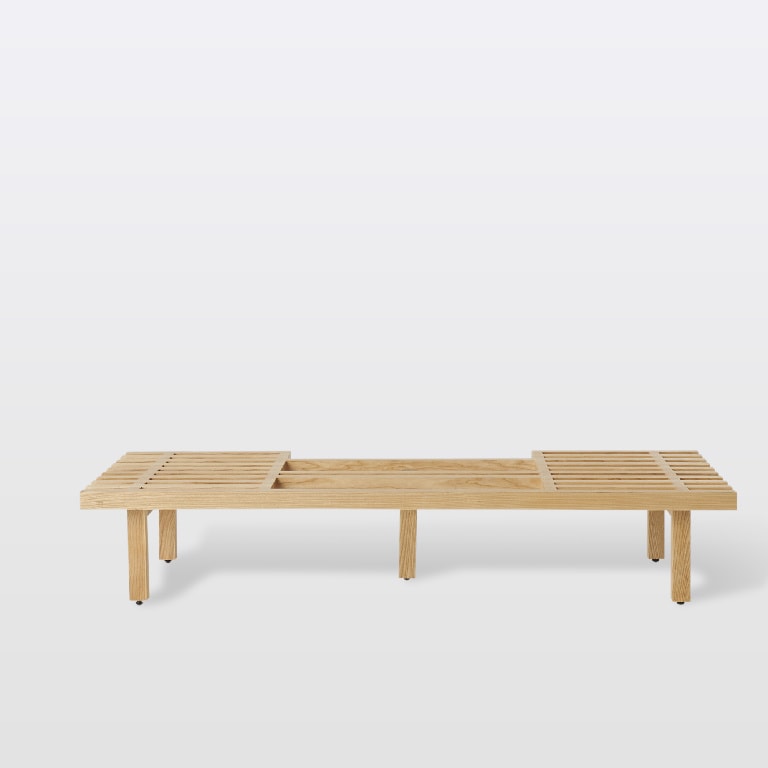 Suport baza GOODHOME Amantea, 26 x 140 x 45 cm, lemn, maro