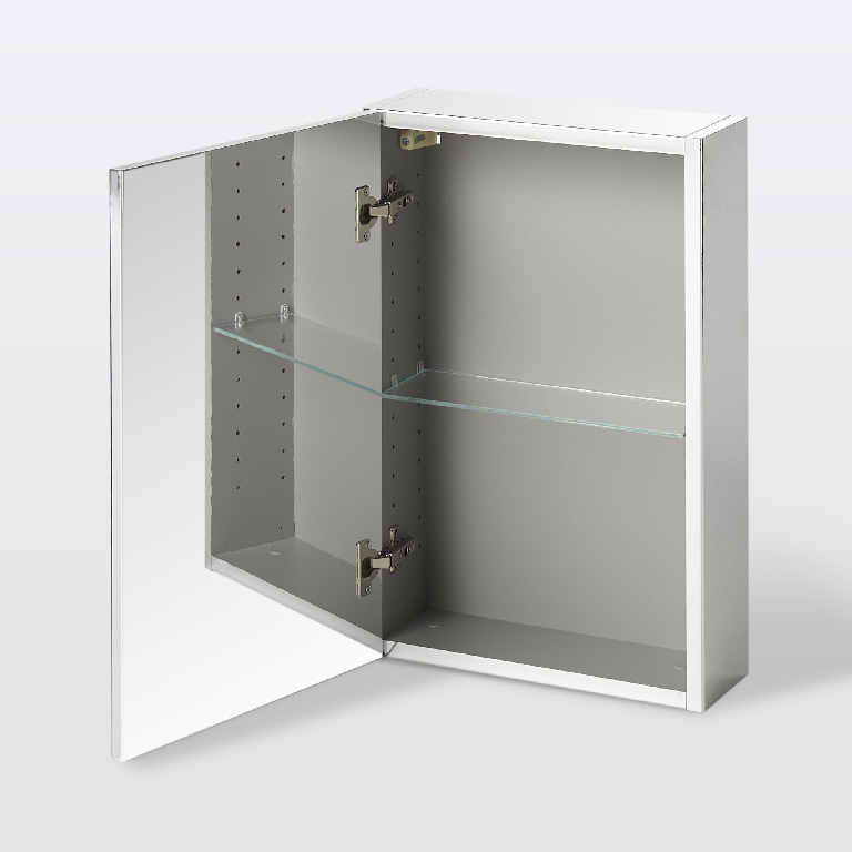 Dulap baie de perete cu oglinda, alb, 40 x 60 x 15 cm  GoodHome Imandra