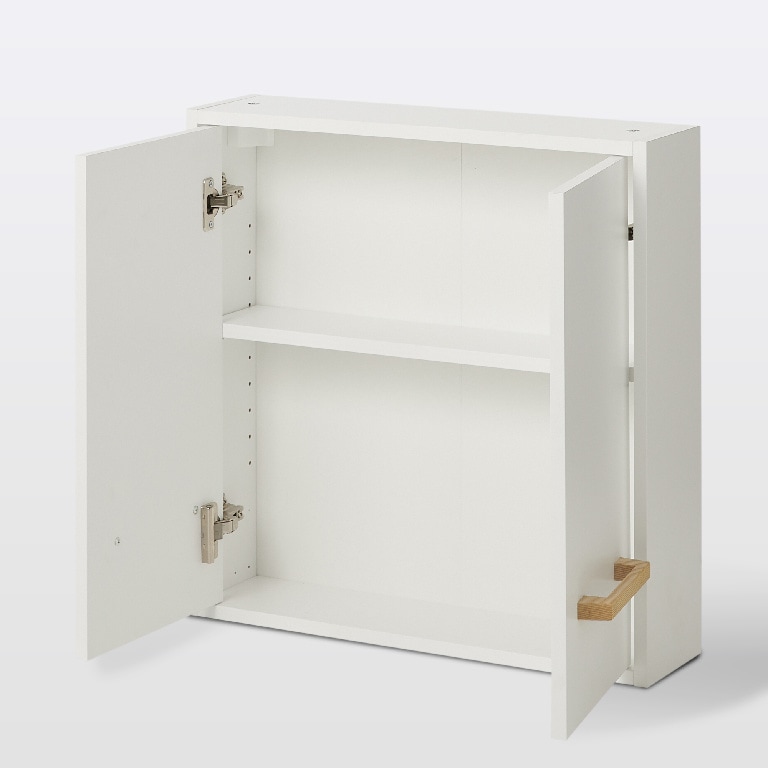 Dulap baie de perete, alb, 60 x 60 x 15 cm  GoodHome Ladoga