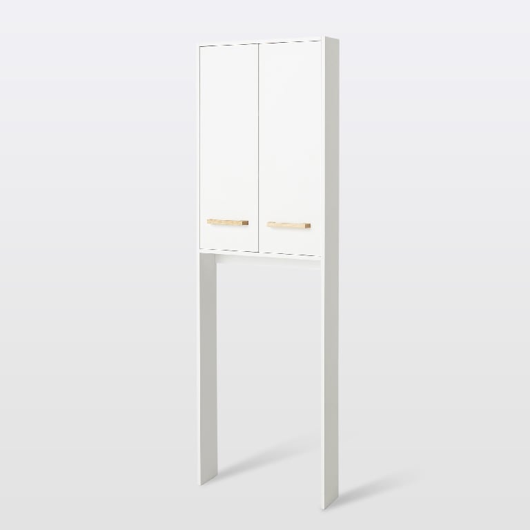 Dulap baie de perete, alb, 60 x 190 x 15 cm  Cooke & Lewis