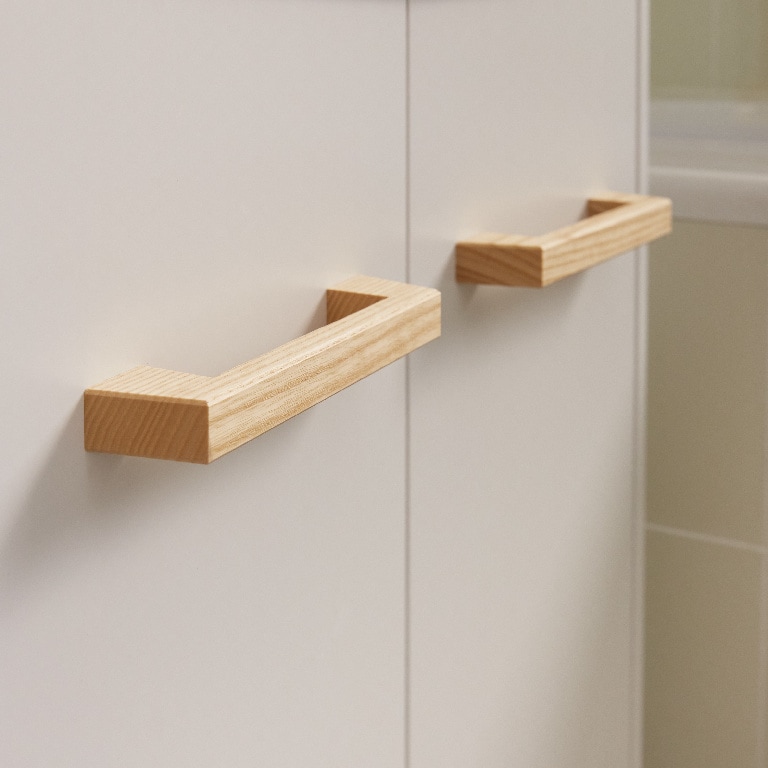 Dulap de baie pentru lavoar cu picioare, alb, 60 x 65 x 36 cm  Cooke & Lewis