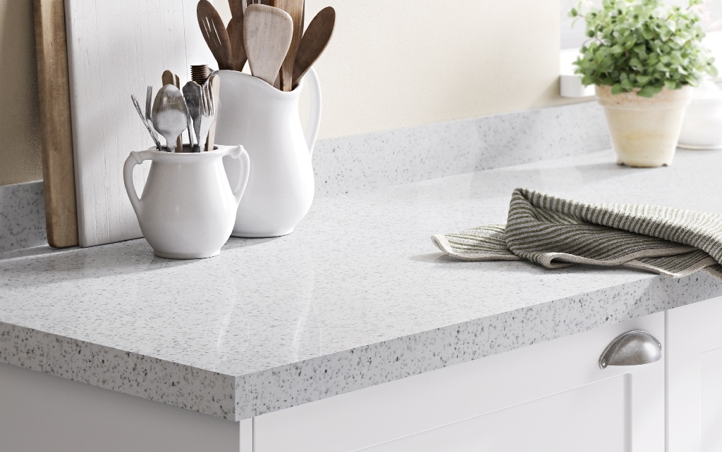 Blat bucatarie GOODHOME Berberis, PAL, 300 x 62 x 3.8 cm, alb stejar