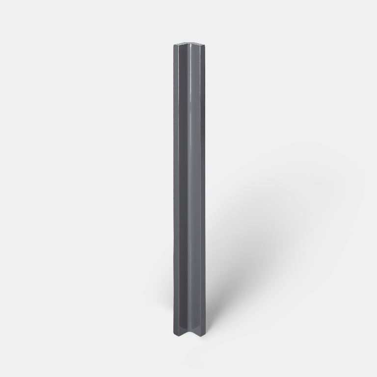Profil colt GOODHOME Stevia, MDF, 71.5 x 5.9 x 0.5 cm, antracit