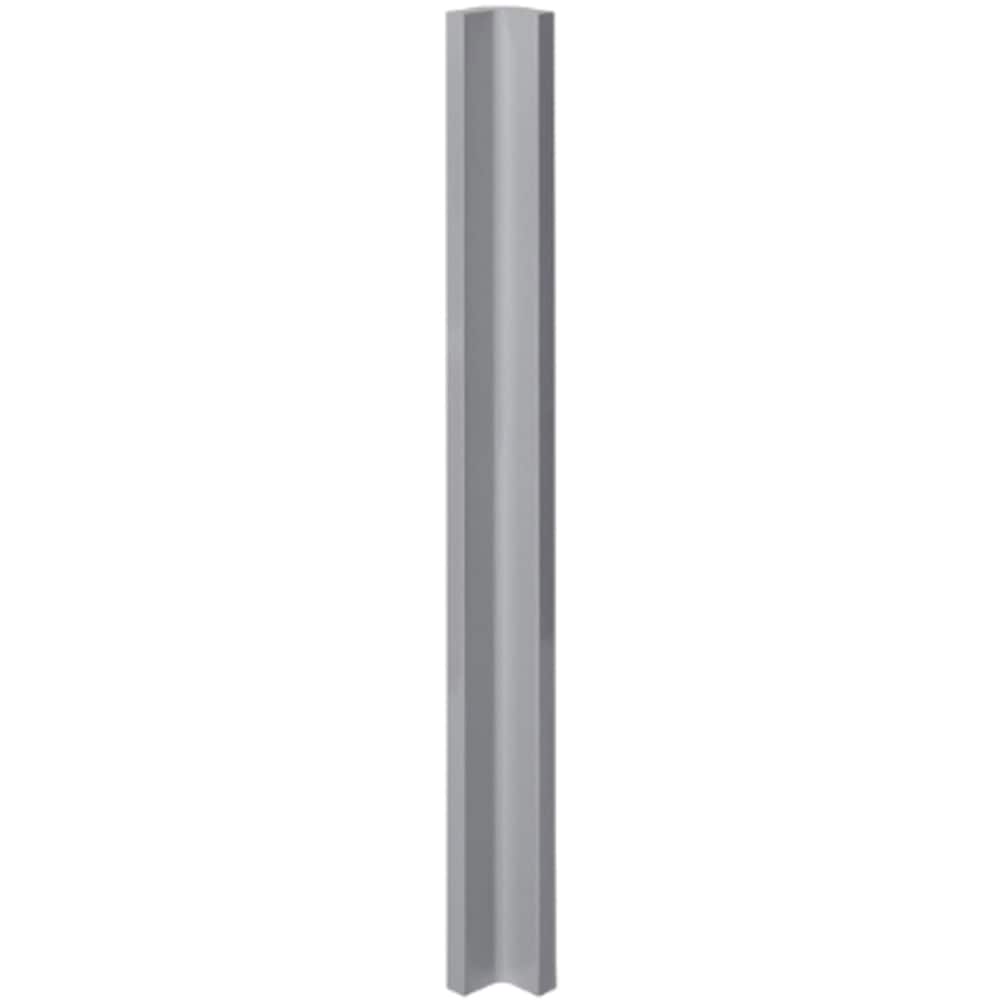 Profil colt GOODHOME Alisma, MDF, 89.5 x 5.9 cm, gri deschis lucios