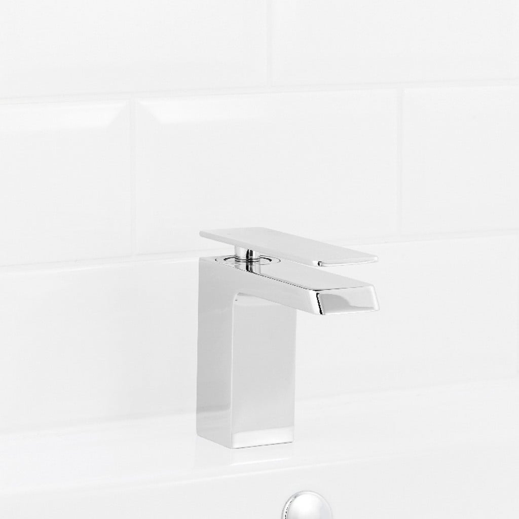 Baterie lavoar GoodHome Cayton, monocomanda, alama, argintiu