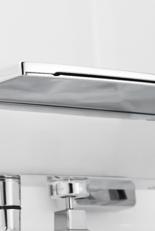 Baterie cada/dus GOODHOME Abana, monocomanda, alama, argintiu