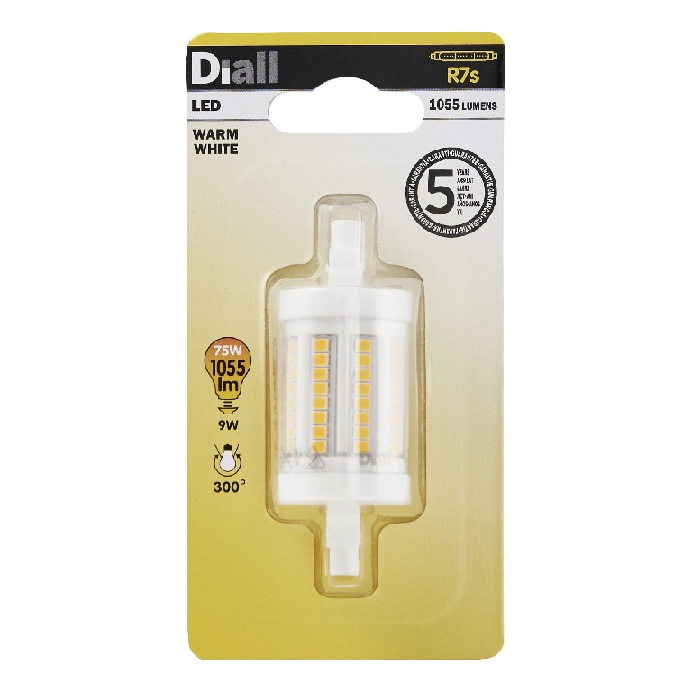 Bec LED DIALL, R7S, 9W, 1055lm, 3000K