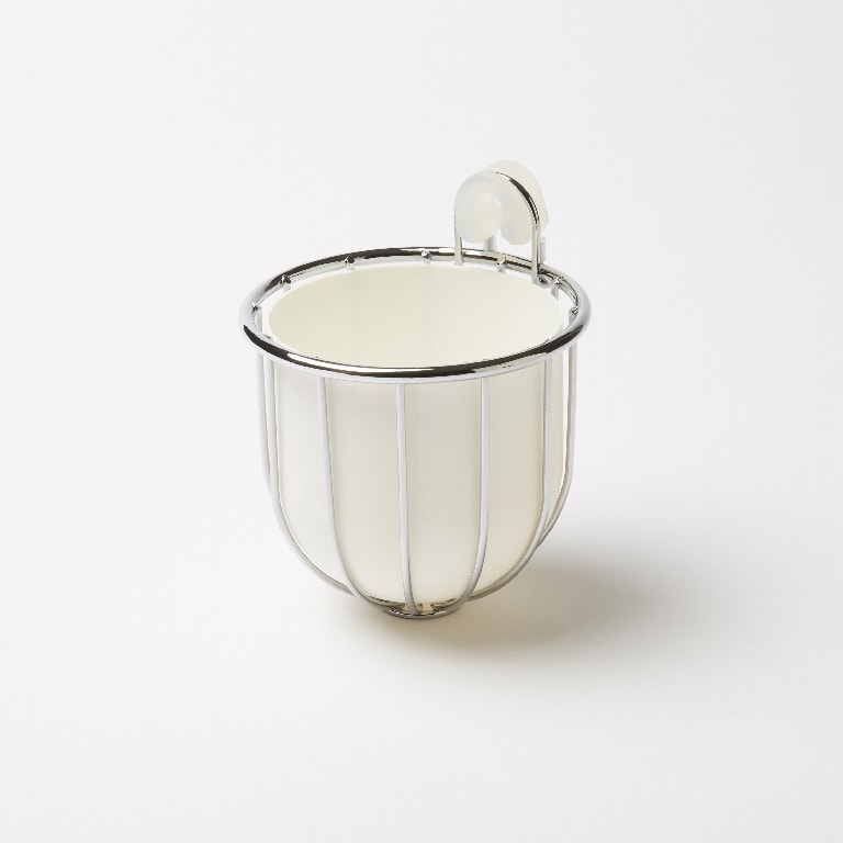 Suport perie WC argintiu, montare pe perete, GoodHome Koros