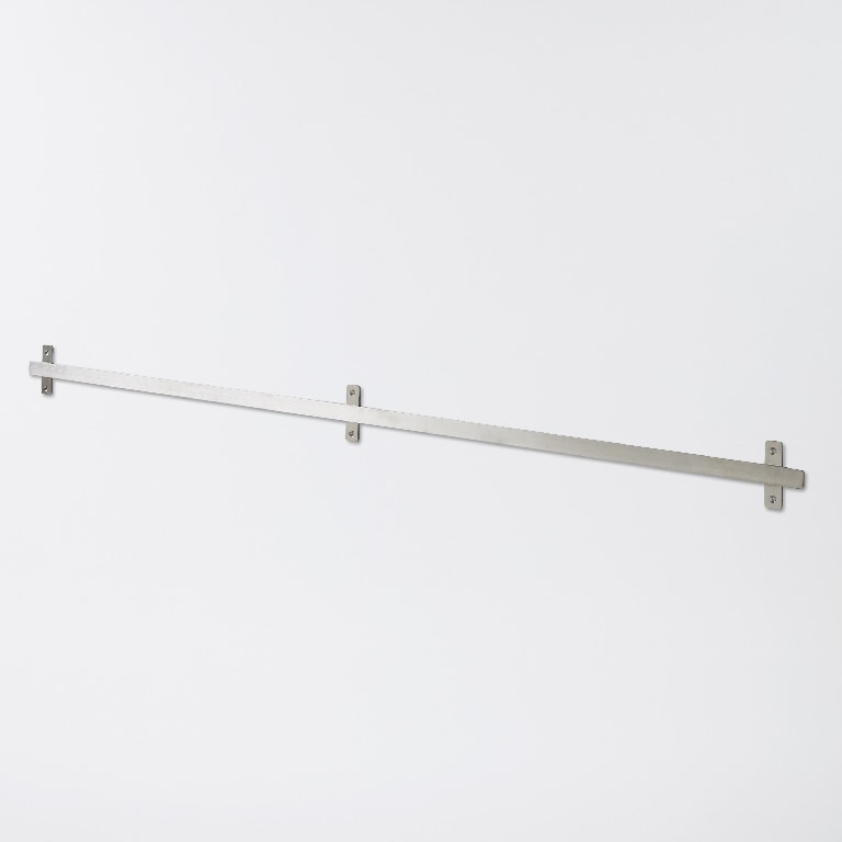 Sina pentru accesorii GOODHOME Amantea, 120 x 7 x 0.6 cm, otel inoxidabil, argintiu