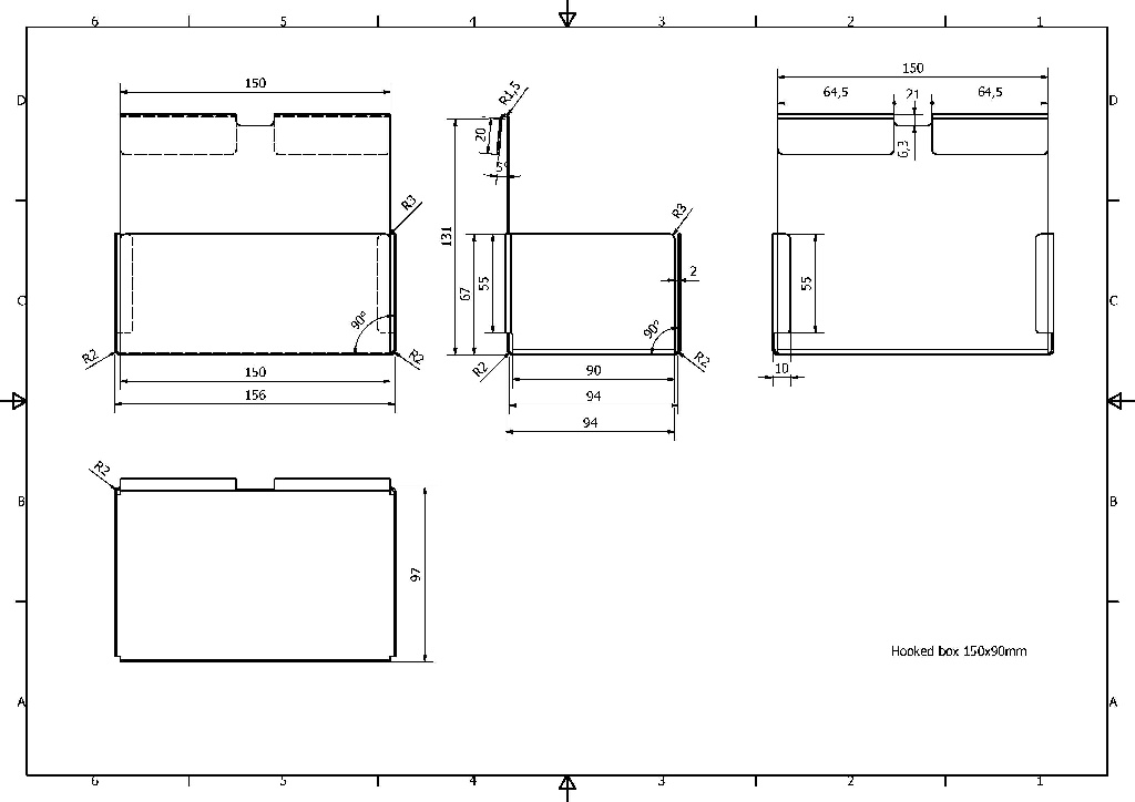 Etajera baie GOODHOME Amantea, 15.6, gri