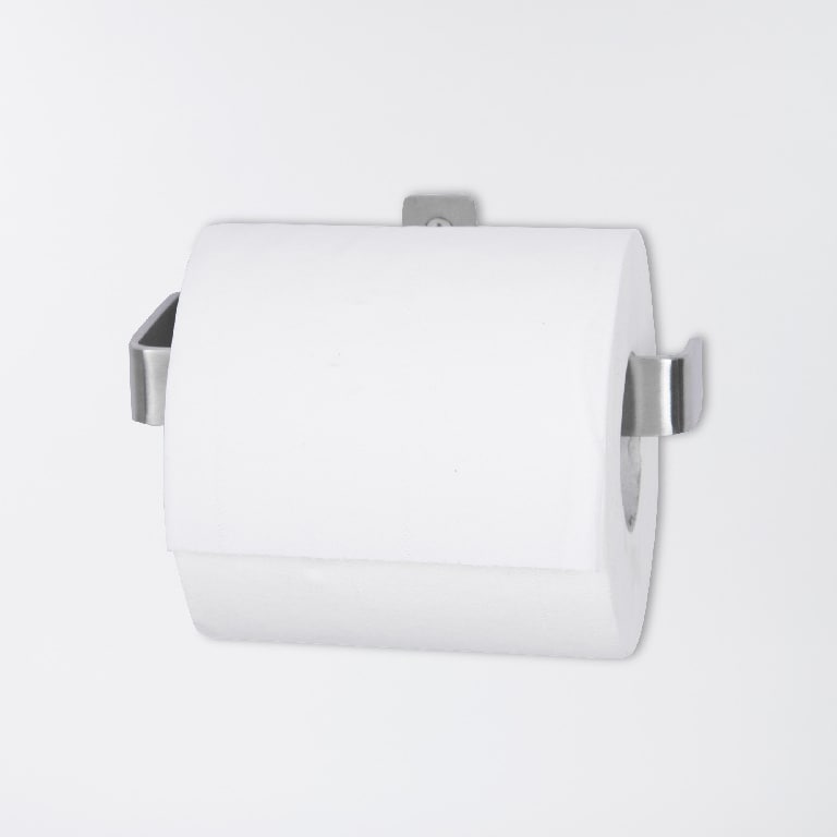 Suport hartie GOODHOME Amantea, 14 x 7 x 7 cm, otel inoxidabil, argintiu