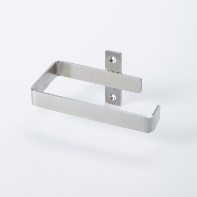 Suport hartie GOODHOME Amantea, 14 x 7 x 7 cm, otel inoxidabil, argintiu