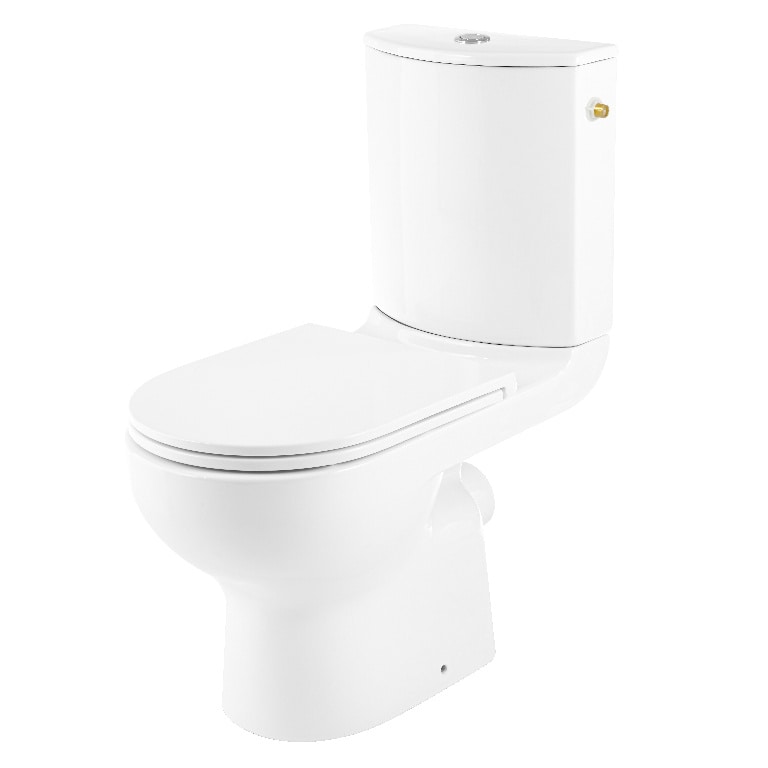 Set WC si rezervor, rotund, alb, ceramic, diamentru 10, 2 cm , 3/6 L  Cavally