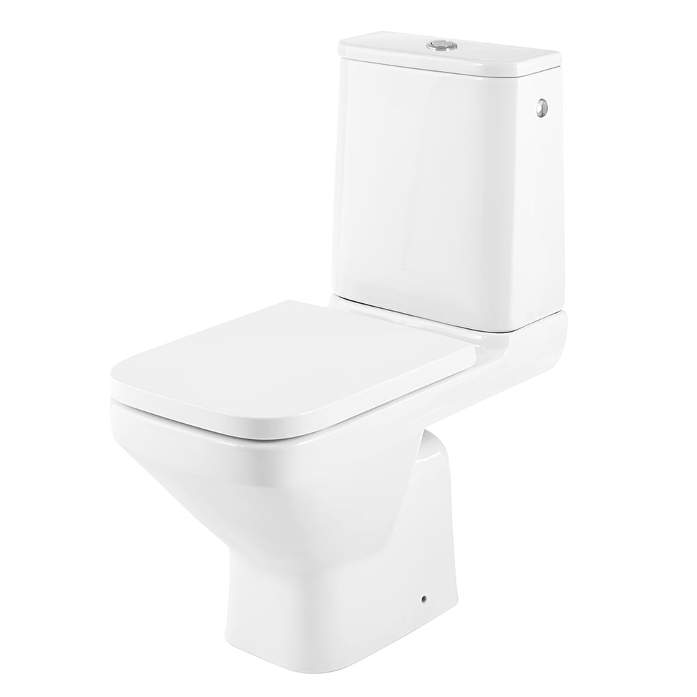 Set vas WC GOODHOME Teesta, portelan, 36 x 65 x 83 cm, rezervor 3/6 l, capac SoftClose, alb