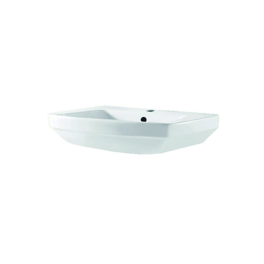 Lavoar baie GOODHOME Zapia, ceramica, 59.5 x 44 cm, alb lucios