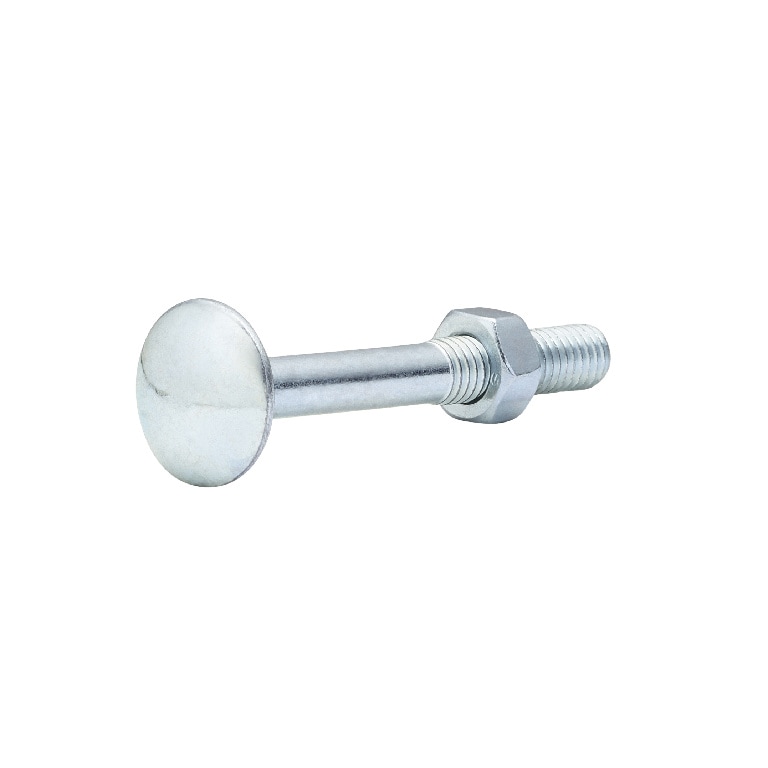 Surub cu cap bombat si gat patrat DIALL, 5 x 40 mm, otel
