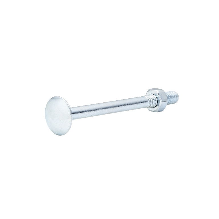 Surub cu cap bombat si gat patrat DIALL, 6 x 70 mm, otel