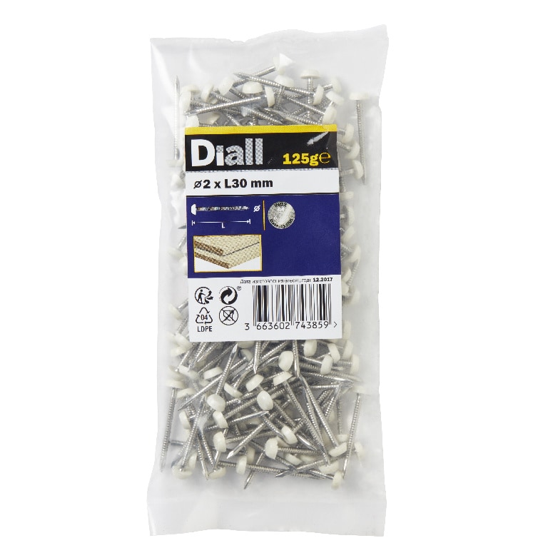 Cuie bituminoase UPVC DIALL, 2 x 30 mm, otel, 125 g