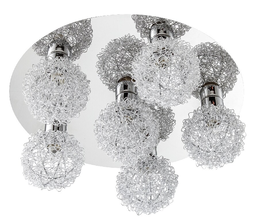 Plafoniera LED, 6 x 40 W, argintiu, metal  Colours Caleus