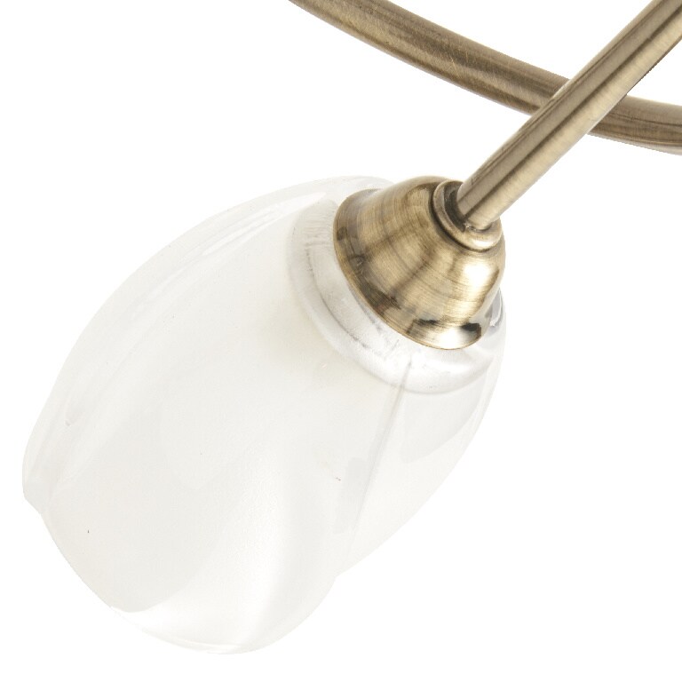 Plafoniera, 5 x 28 W, auriu, metal si sticla Colours Egeria