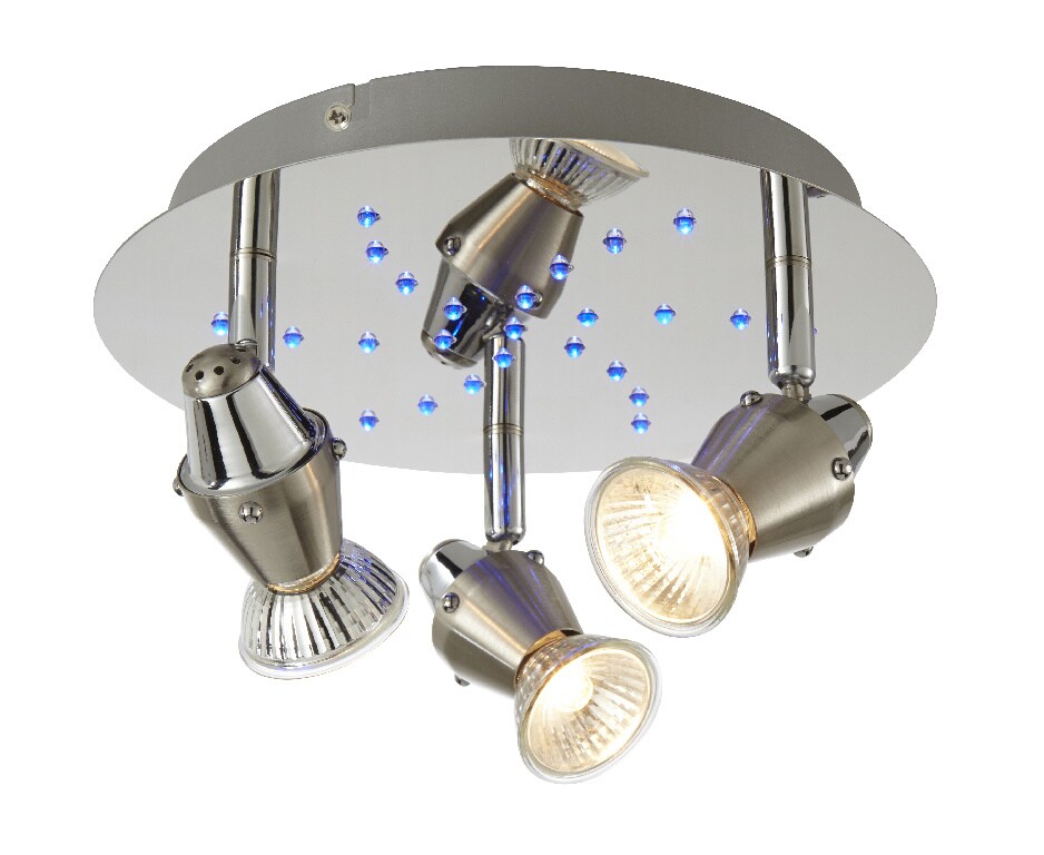 Spot cu LED integrat, argintiu, 3 x 50W, 240V, metal  Colours Ceraon