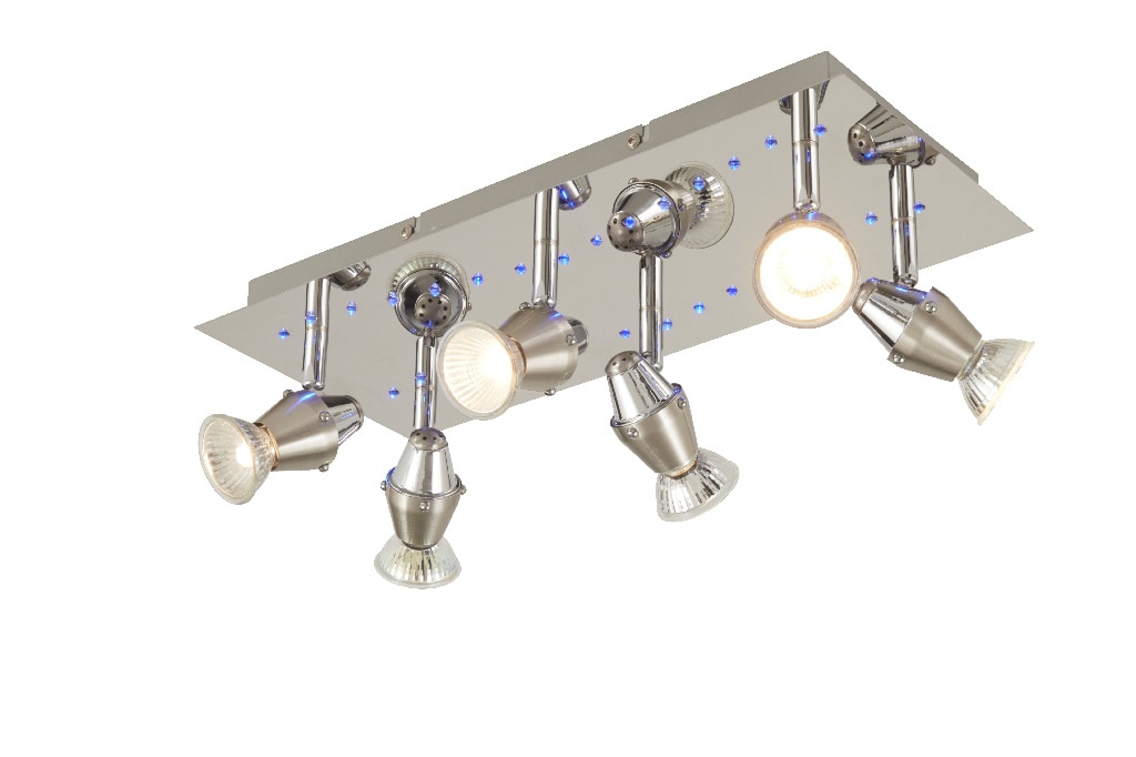 Spot cu LED integrat, argintiu, 6 x 50W, 240V, metal  Colours Ceraon