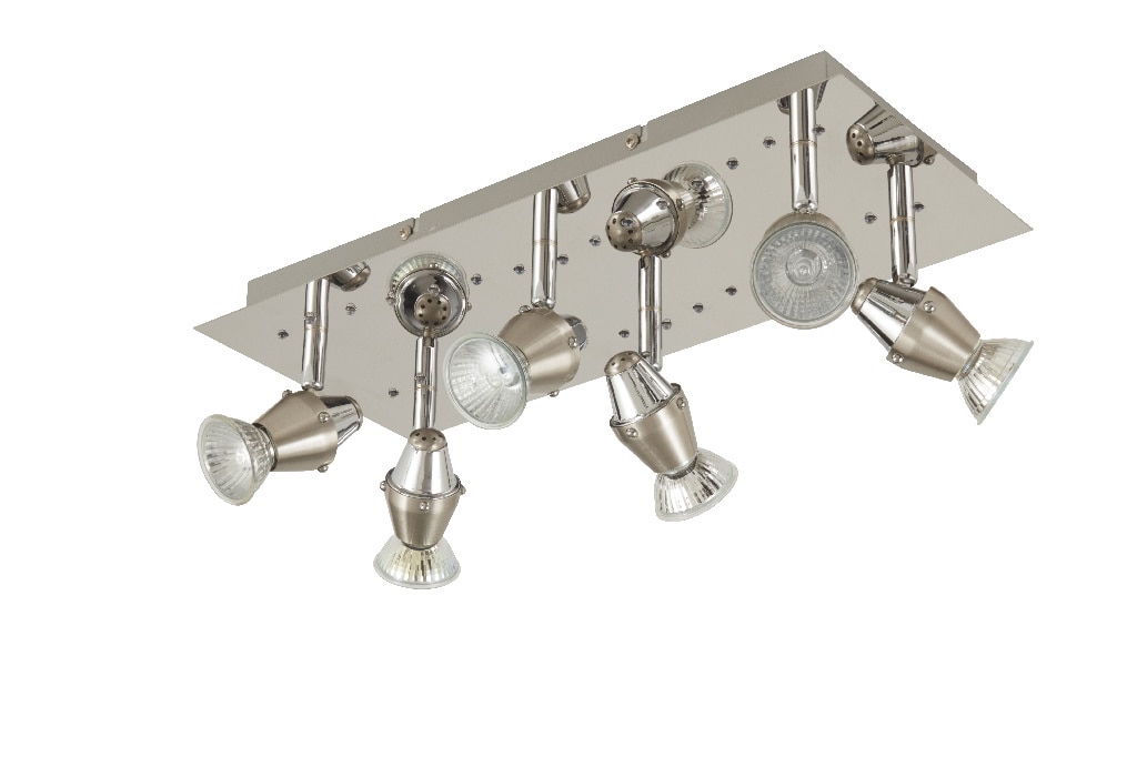 Spot cu LED integrat, argintiu, 6 x 50W, 240V, metal  Colours Ceraon