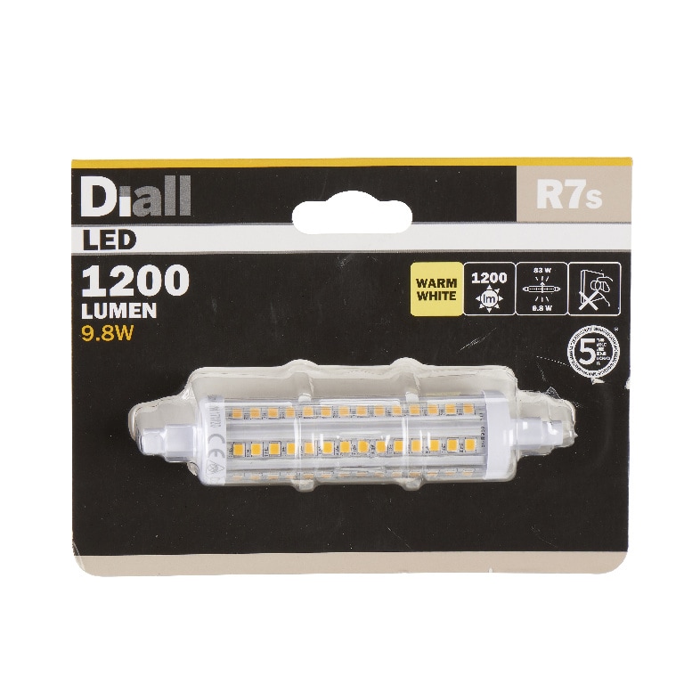Bec LED DIALL, R7S, 9.8W, 1200lm, 3000K