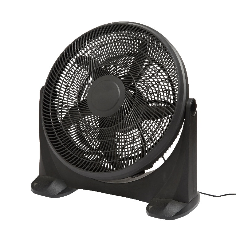 Ventilator de podea, 3 trepte viteza, D 50 cm, 90W, negru