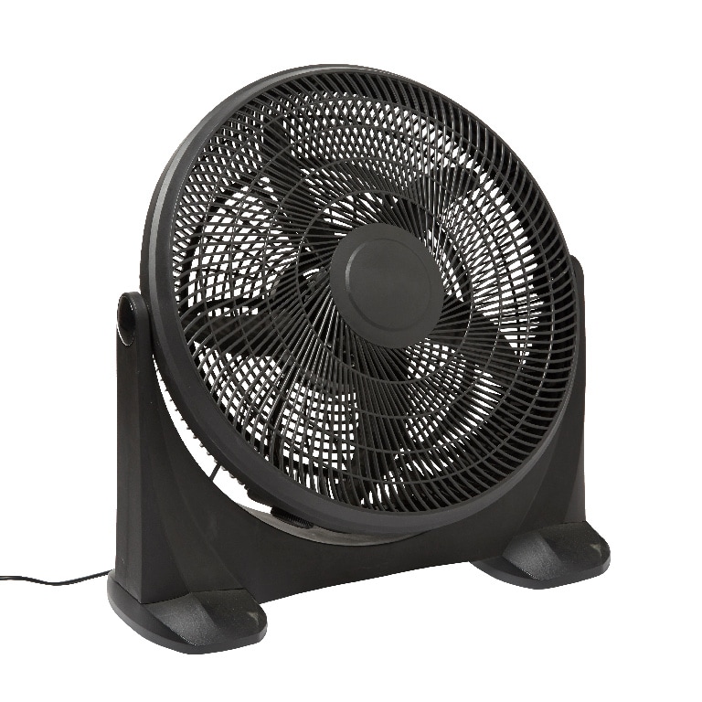 Ventilator de podea, 3 trepte viteza, D 50 cm, 90W, negru