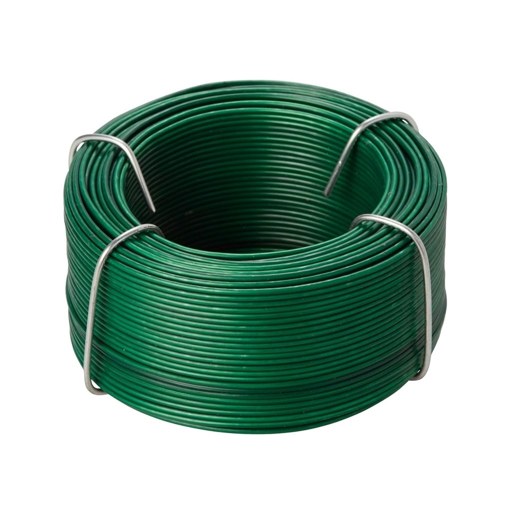 Sarma otel zincat DIALL, 1.4 mm x 50 m, invelis PVC, verde