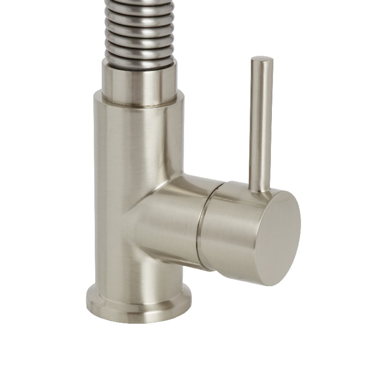 Baterie bucatarie Cooke & Lewis Farin, pipa flexibila, alama, nichel