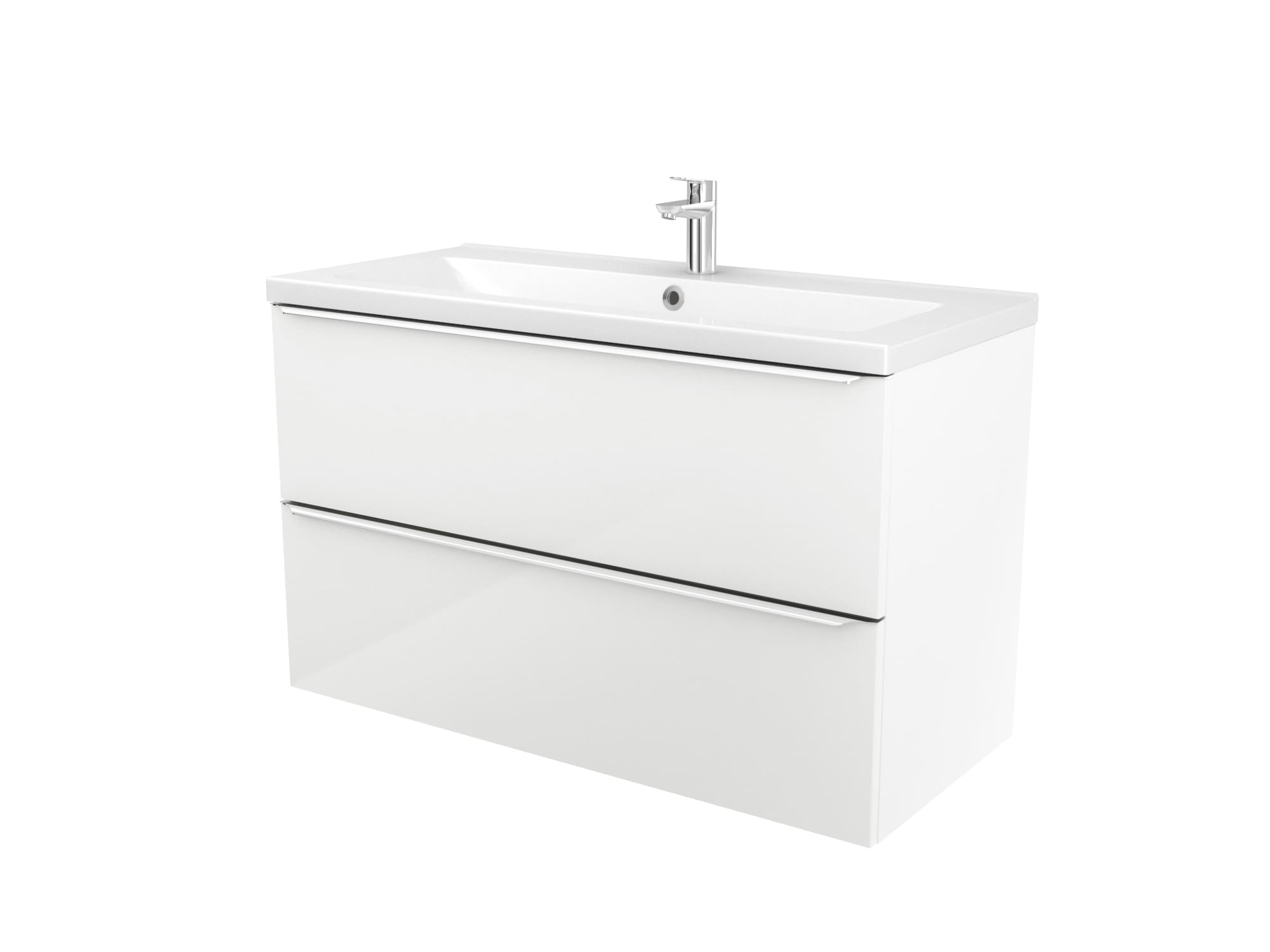 Baza pentru lavoar, suspendata, Alb, 100 x 60 cm  GoodHome Imandra