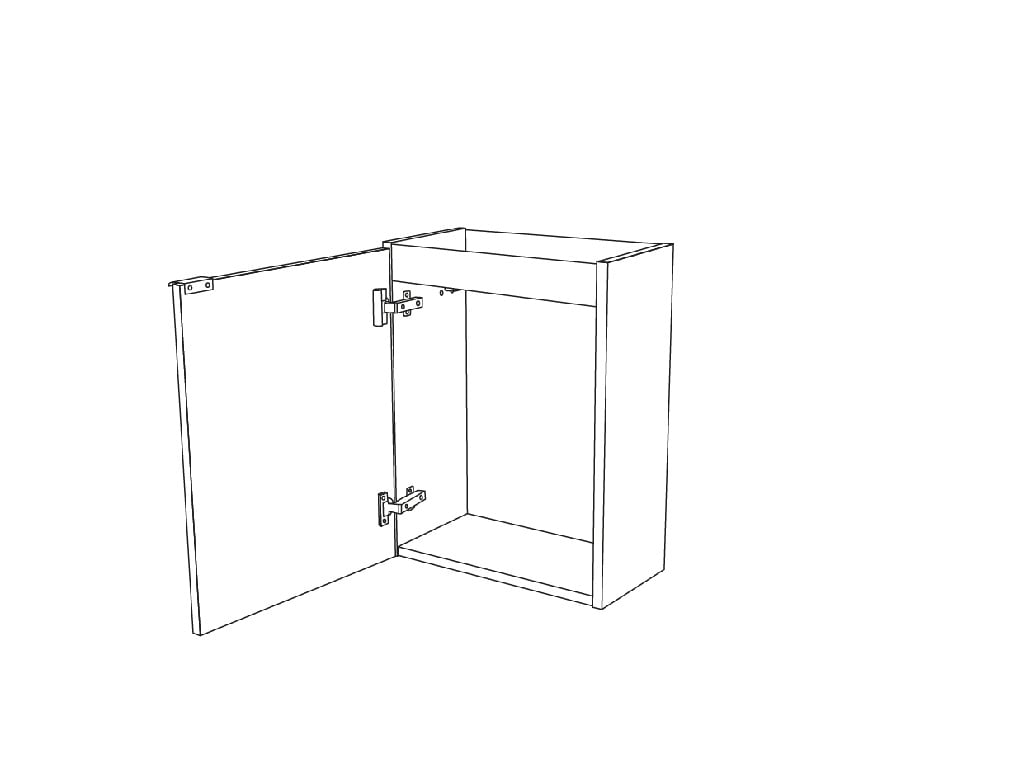 Baza dulap suspendat, maro, 43.6 x 55 x 23 cm GoodHome Imandra