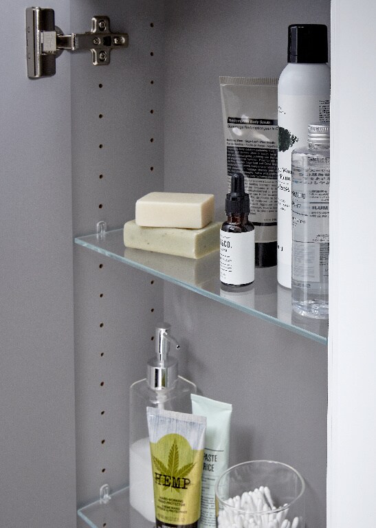 Dulap baie suspendat, alb, 90 x 40 x 15 cm  GoodHome Imandra