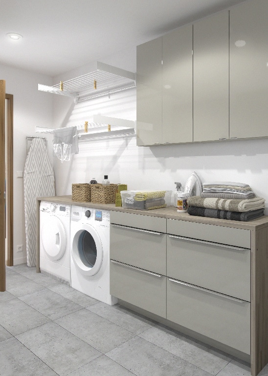 Dulap baie suspendat, bej, 90 x 60 x 15 cm  GoodHome Imandra