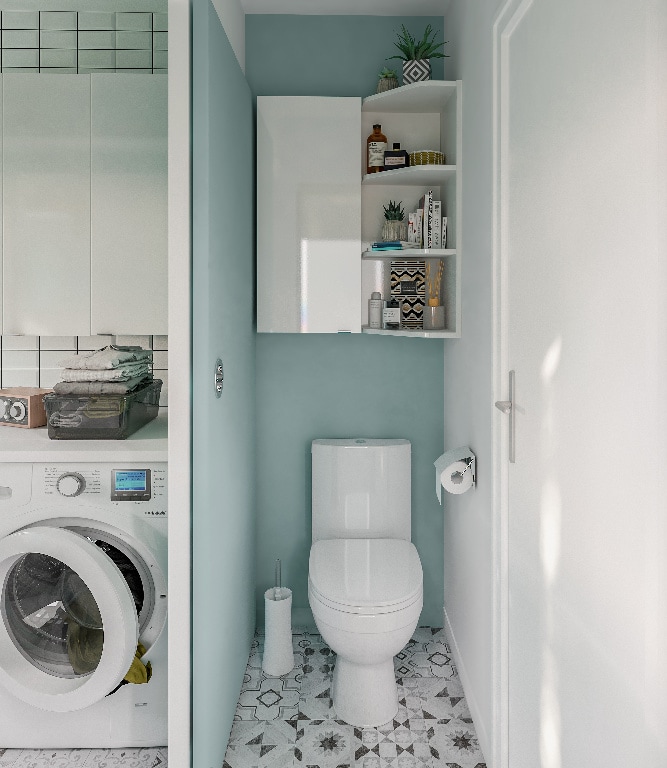 Dulap baie suspendat cu oglinda, argintiu, 100 x 90 x 15 cm  GoodHome Imandra