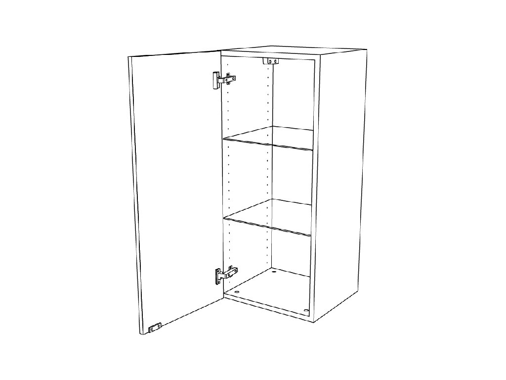 Dulap baie suspendat, gri, 90 x 40 x 36 cm  GoodHome Imandra