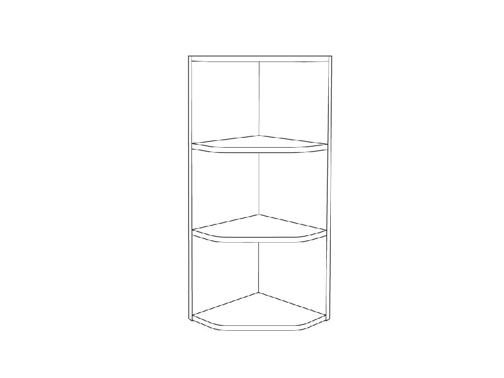 Etajera colt, baie, bej, 90 x 34 x 36 cm  GoodHome Imandra