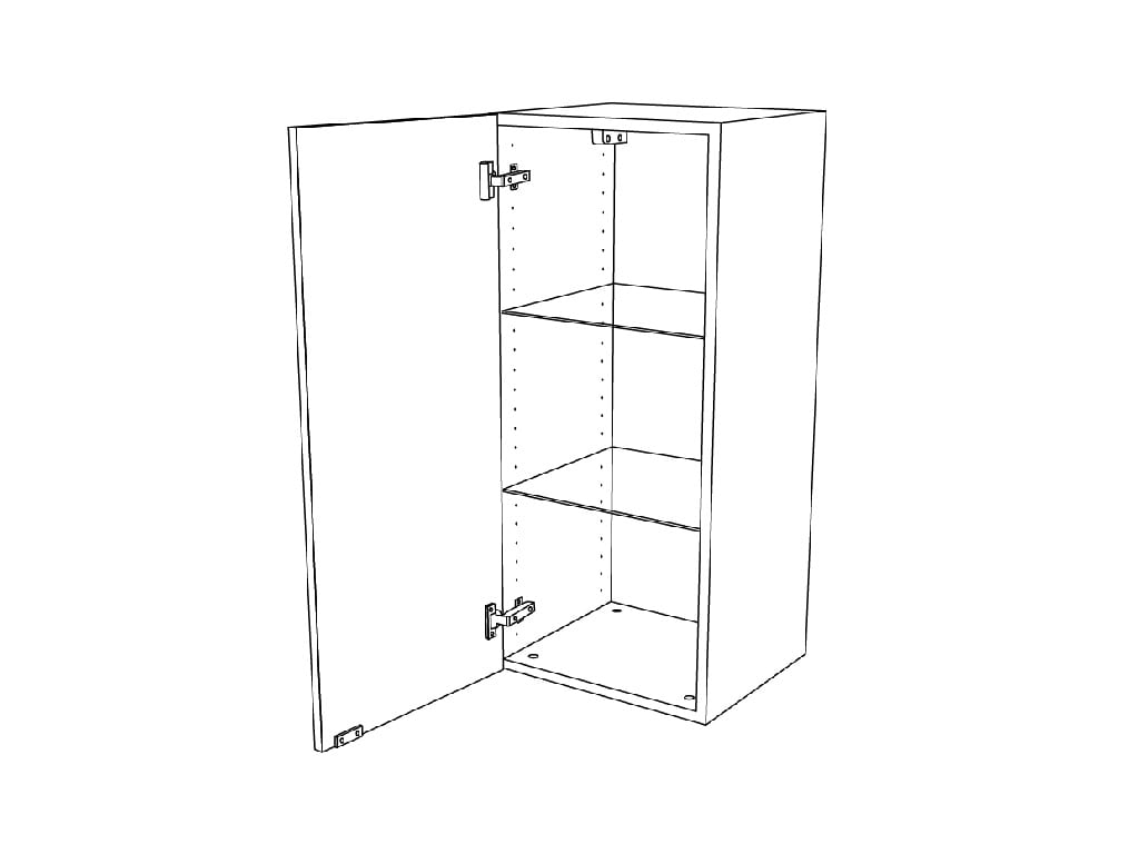 Dulap baie suspendat cu oglinda, gri, 90 x 40 x 36 cm  GoodHome Imandra