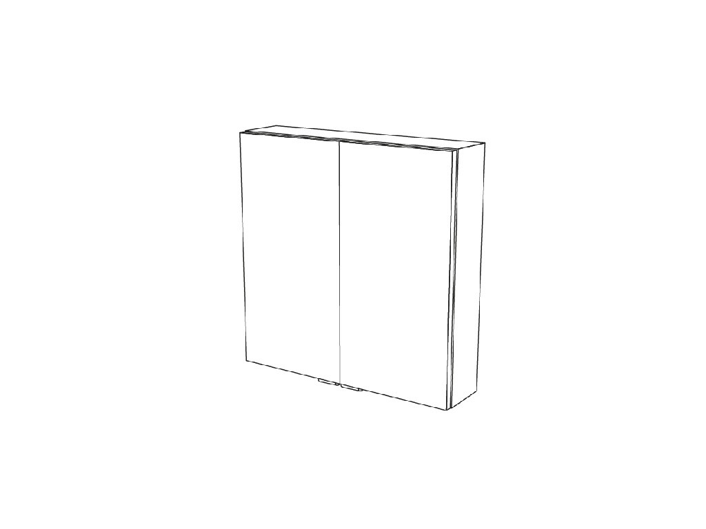 Dulap baie suspendat, alb, 60 x 60 x 15 cm  GoodHome Imandra