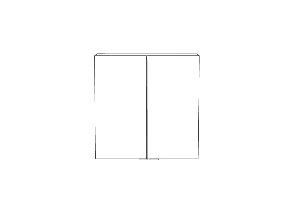 Dulap baie suspendat, gri, 60 x 60 x 15 cm  GoodHome Imandra