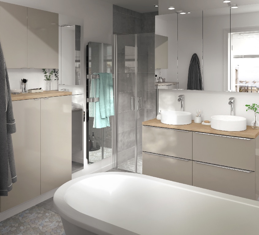 Blat baie, maro, 183 x 45.5 x 2.7 cm  GoodHome Hartland