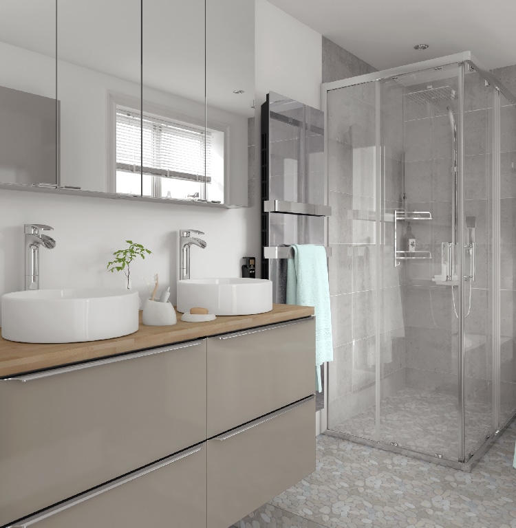 Blat baie, maro, 183 x 45.5 x 2.7 cm  GoodHome Hartland