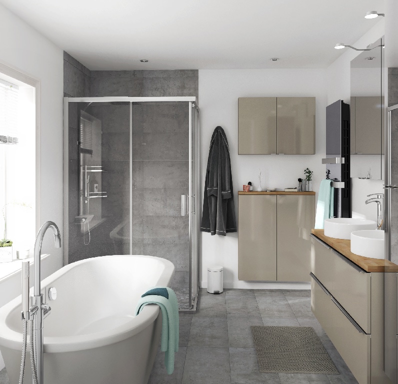 Blat baie, maro, 183 x 45.5 x 2.7 cm  GoodHome Hartland