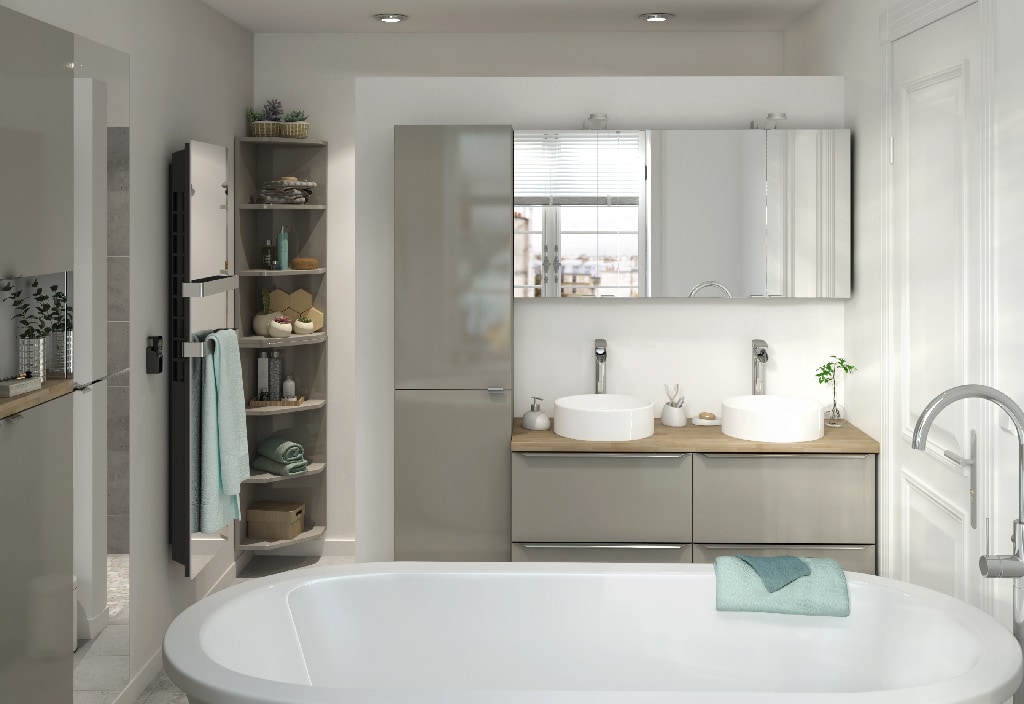 Blat baie, maro, 183 x 45.5 x 2.7 cm  GoodHome Hartland