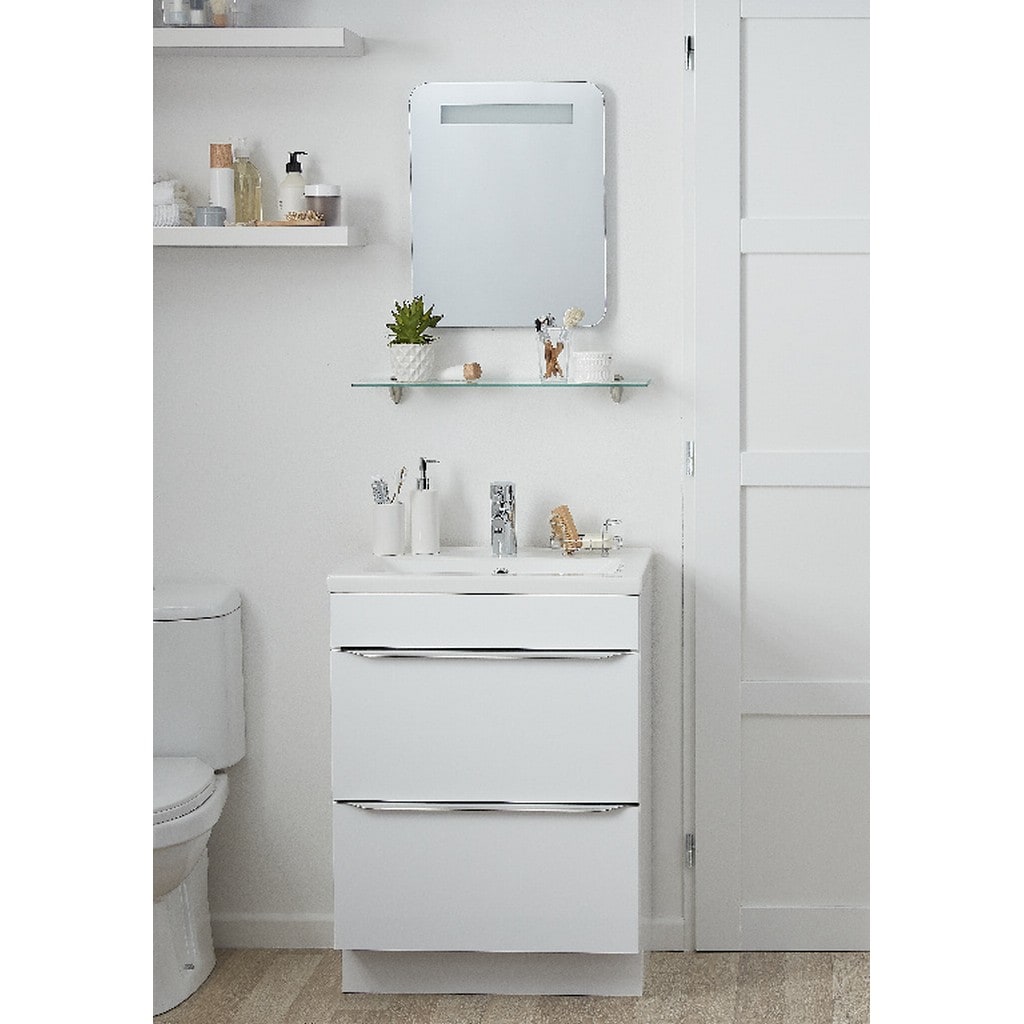 Oglinda baie dreptunghiulara, LED, 40 x 50 cm  GoodHome Colwell