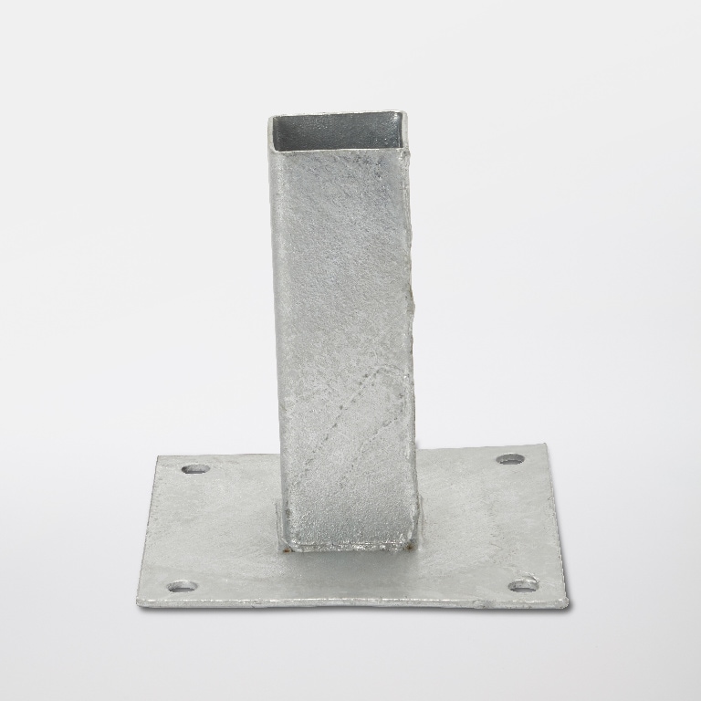 Suport metalic fixare stalp, 4.5 x 4.5 x 150 mm